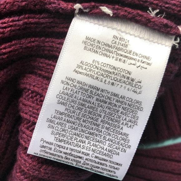 NEW BCBGeneration Sweater XS Merlot Wine BCBG NWT - Picture 9 of 11